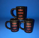 Kona Coffee Cafe' mugs